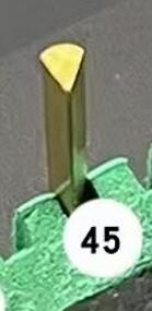 Wolfram Stahl Winkel Cutter Gravur Messer Schmuck Pneumatische Stichel Zubehör Spachtel Dreieck Metall Klingen DIY Machen Werkzeuge: Black