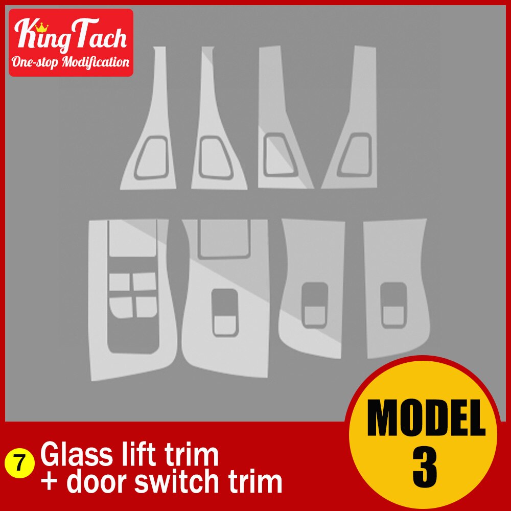 Protective Film For TESLA MODEL 3 Central Control Panel/Switch/Screen Tempered/Door Handle Pedal Pillar/Rearview Lens/Headlight: Lift and Switch