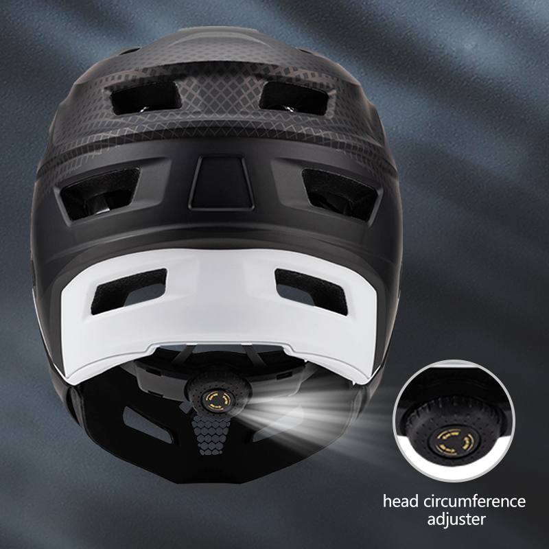 Helhjelm for sykkel, avtakbar mtb-hjelm for terrengsykkel, voksen racing, motorsykkelkjøring, sikkerhetshjelm, hodebeskyttelse