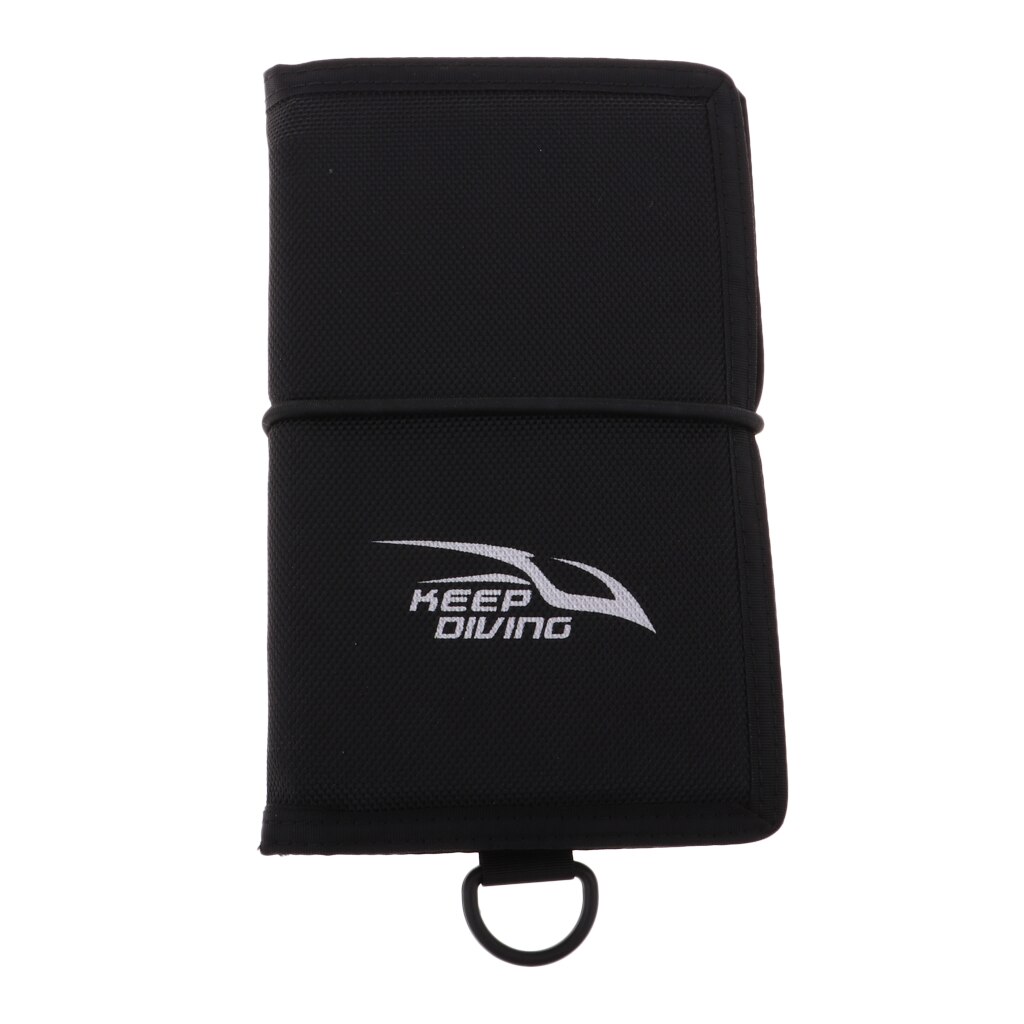 Scuba Diving Writing Board Underwater Slate Gear with Pencil Clip PU Leather & PP Polypropylene Wearing Resistance