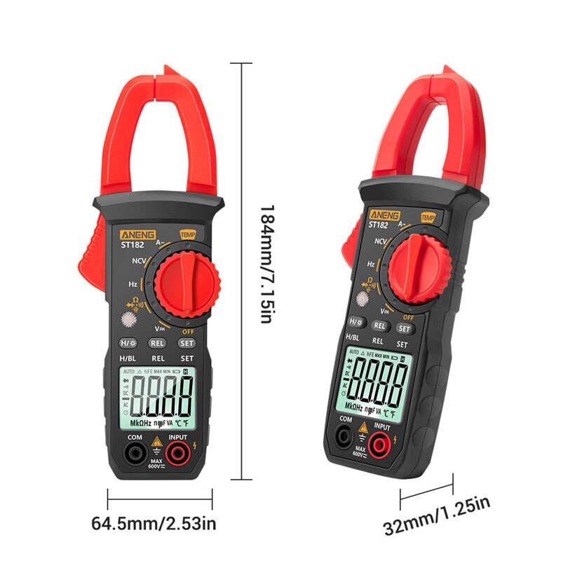 Smart Digital Clamp Meter Digital Multimeter Tester Clamp Meter 400A AC/DC Clamp Digital Ammeter Backlight Clamp Meter