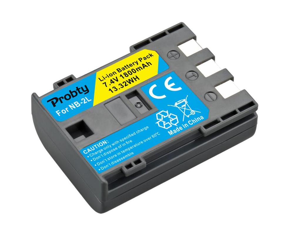 1800mAh NB-2L NB2L NB-2LH NB 2LH NB2LH Digital Camera Battery For Canon Rebel XT XTi 350D 400D G9 G7 S80 S70S30 L10: 1 Pcs Battery
