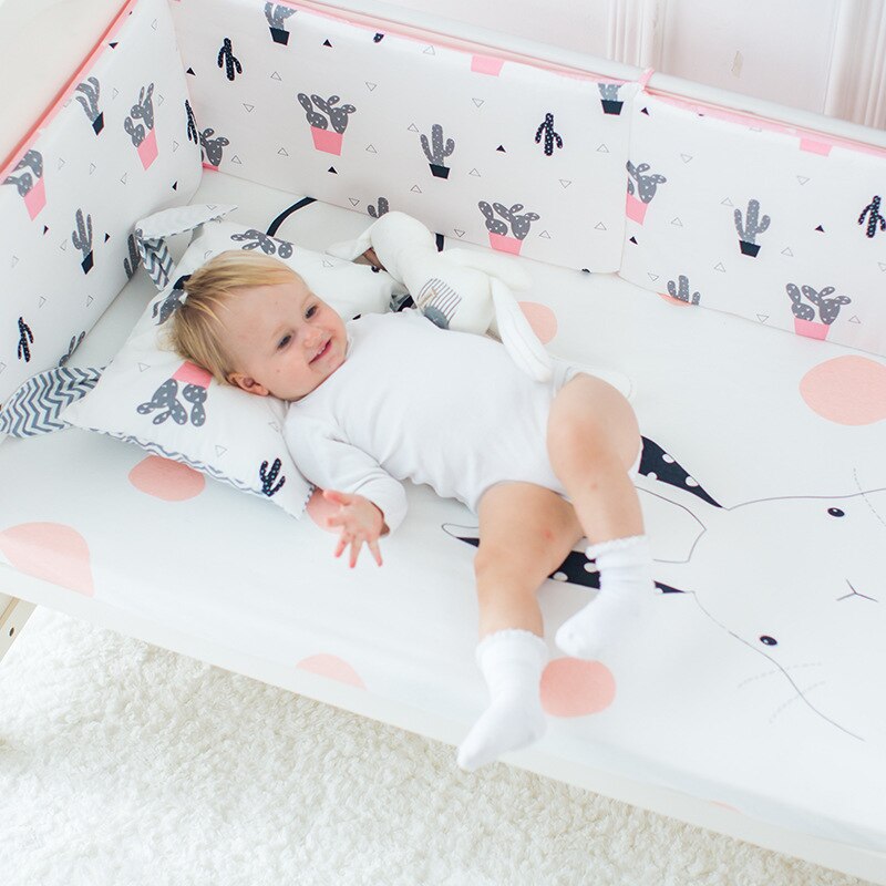 Baby Laken Puur Katoen Wieg Matras Cover Voor Kids Leuke Cartoon Patroon Baby Uitgerust Lakens Baby Beddengoed Fotografie Props