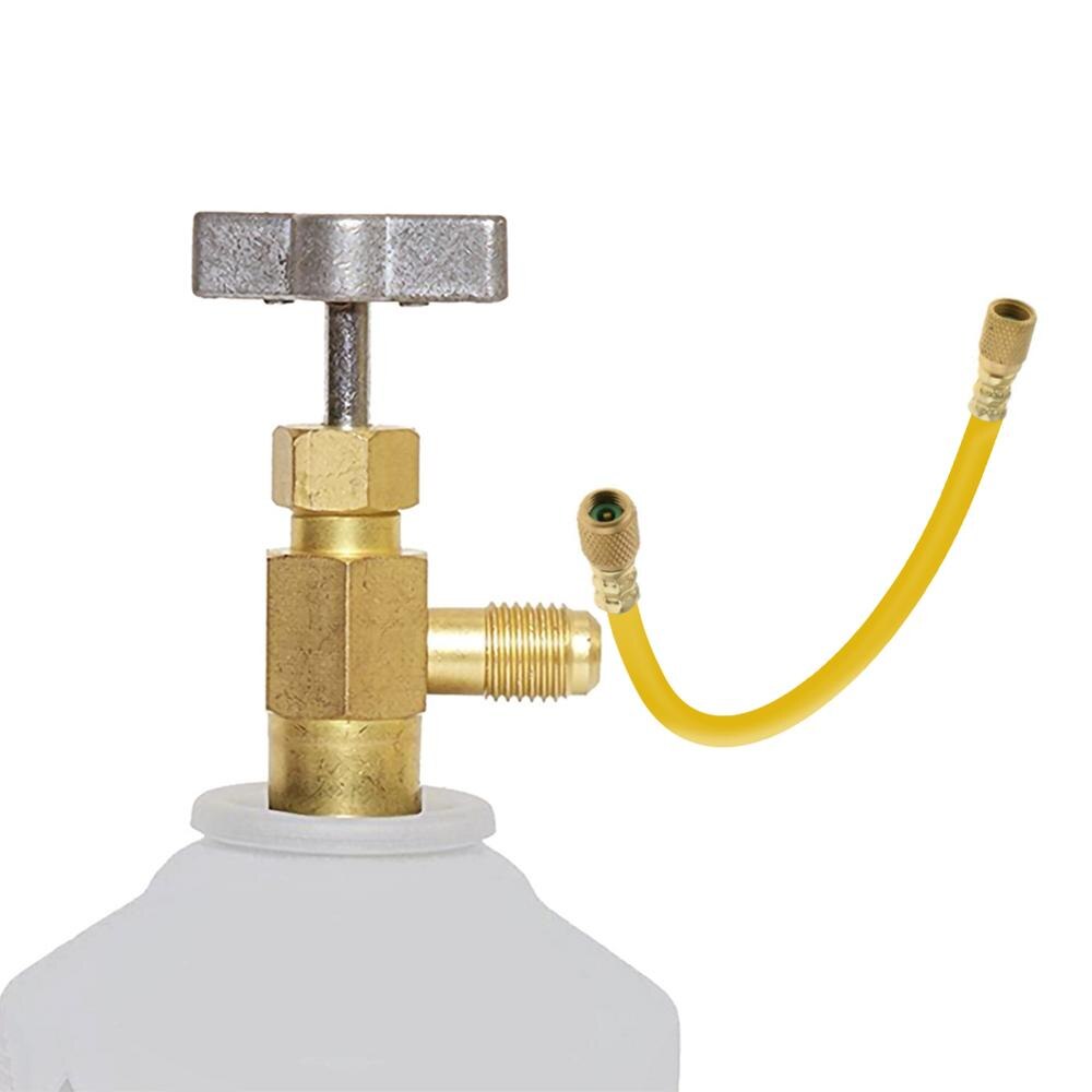 Abridor de botellas de refrigerante, adaptador de rosca SAE 1/4, válvula de abridor de R-134a, adaptador de piezas de automóviles, herramienta de acondicionamiento de repostaje, 3 uds.