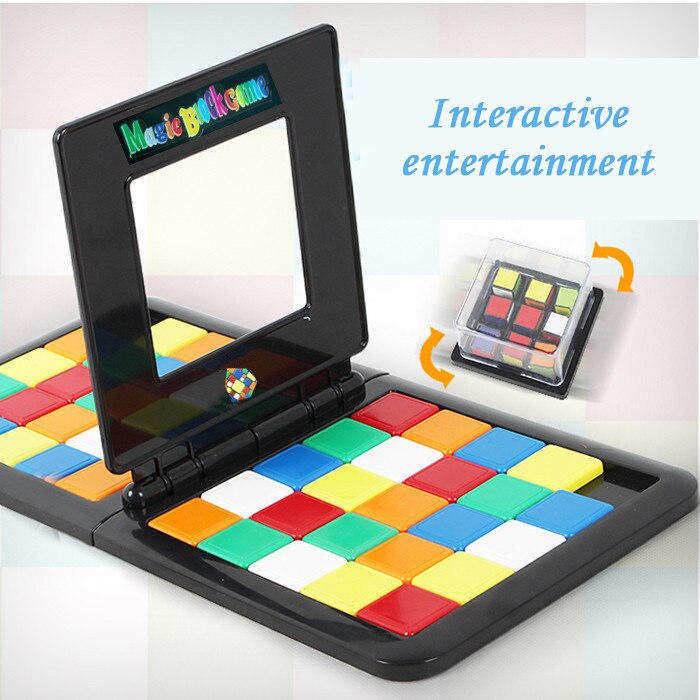Cubo mágico de batalla de Color para niños, cubo deportivo interactivo para padres e hijos, juegos de escritorio, puzle, Juguetes