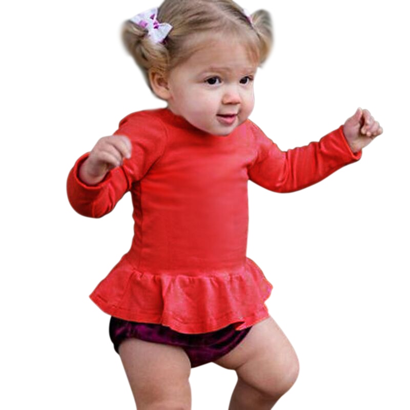 Rorychen-Camiseta de manga larga para niños recién nacidos, ropa cálida de algodón, estilo rojo, 4-24 meses