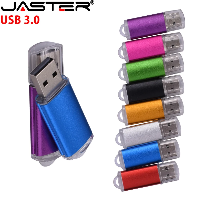 Black USB 3.0 Flash Drive 128GB High Speed Pen Drive 64GB Free Key Chain Memory Stick 32GB Plastic Metal Blue USB Stick 16GB