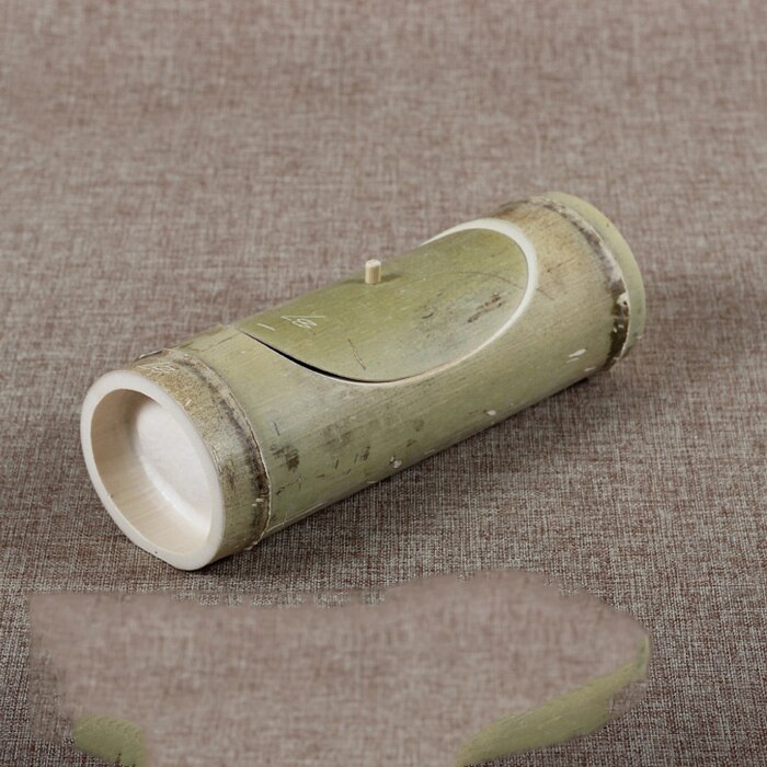 Bambú Natural artesanal arroz al vapor barriles verde taza tazón de sopa de vida saludable de vapor con tapa