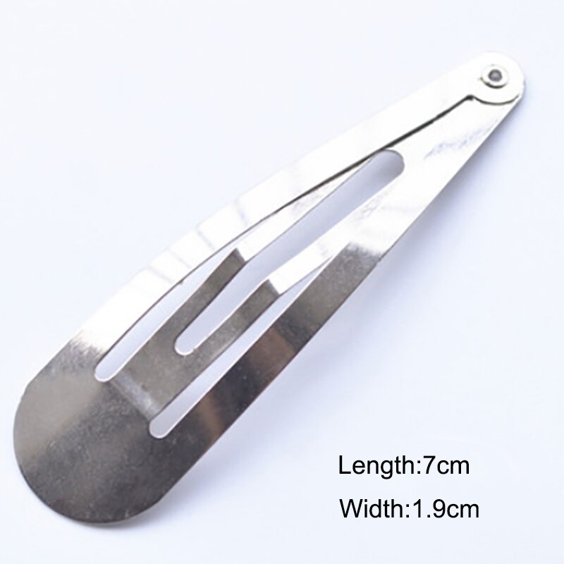 Pinces à cheveux à pression ton 5cm 6cm 7cm 8cm 9cm artisanat arc à la main bricolage accessoires de cheveux pour femmes filles Hairgrip Base de pince à cheveux: 7cm