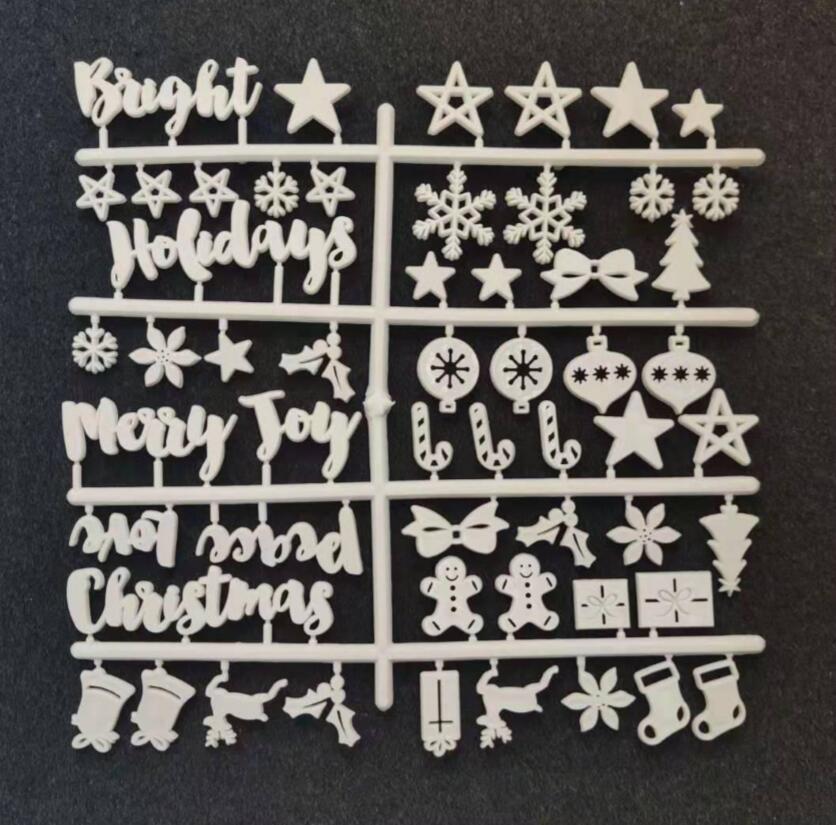 Tekens Voor Vilt Brief Board Message Board Letterboard Bijpassende Letters Home Decoratie Accessoires Nummers Kantoor Decor: Christmas