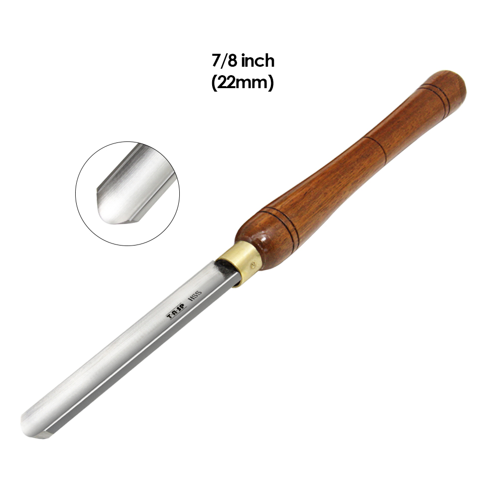 TASP-husillo de desbaste HSS, herramientas de torneado de madera de 25 y 22mm, cinceles de torneado de carpintería con mango de nogal para torno: Negro