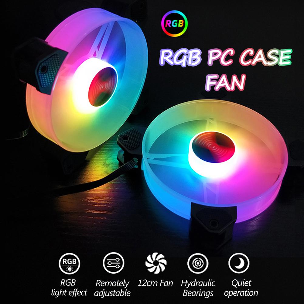 RGB PC Case Fan - 120mm Adjustable Speed - Quiet Cooling - With Controller
