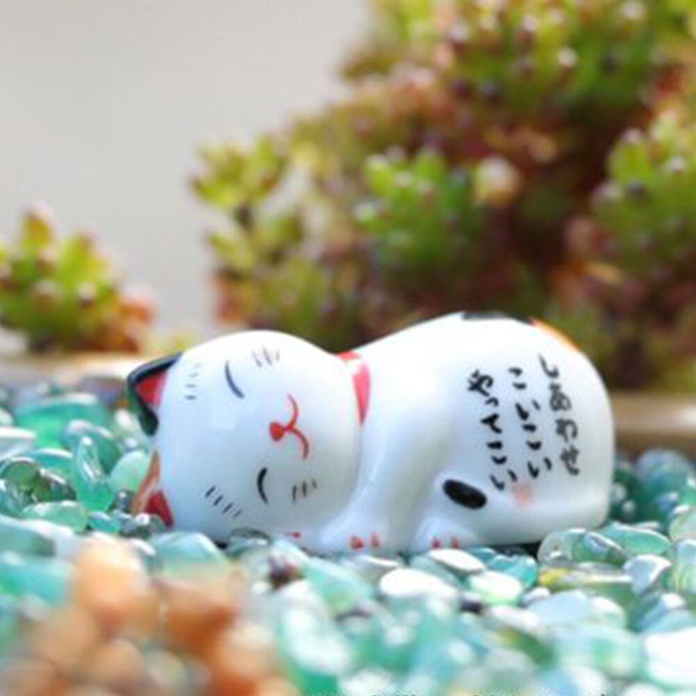 Japanilaistyylinen keraamiset syömäpuikot pidike teline söpö kissa syömäpuikkoteline tyynynhoito lepo keittiö taide askartelu astiasto
