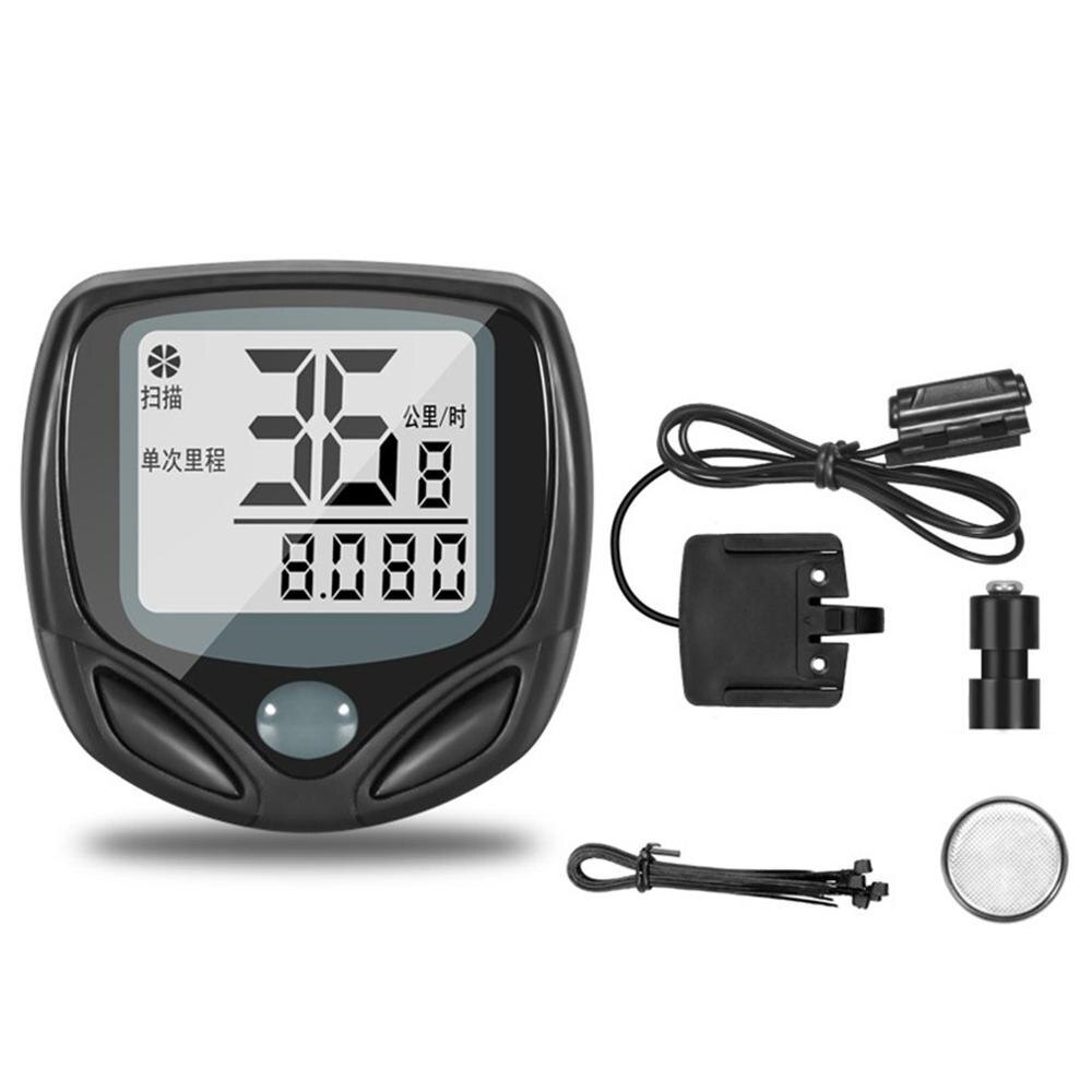 Fiets Computer Met Lcd Digitale Display Waterdichte Fiets Kilometerstand Snelheidsmeter Fietsen Stopwatch Rijden Accessoires Tool