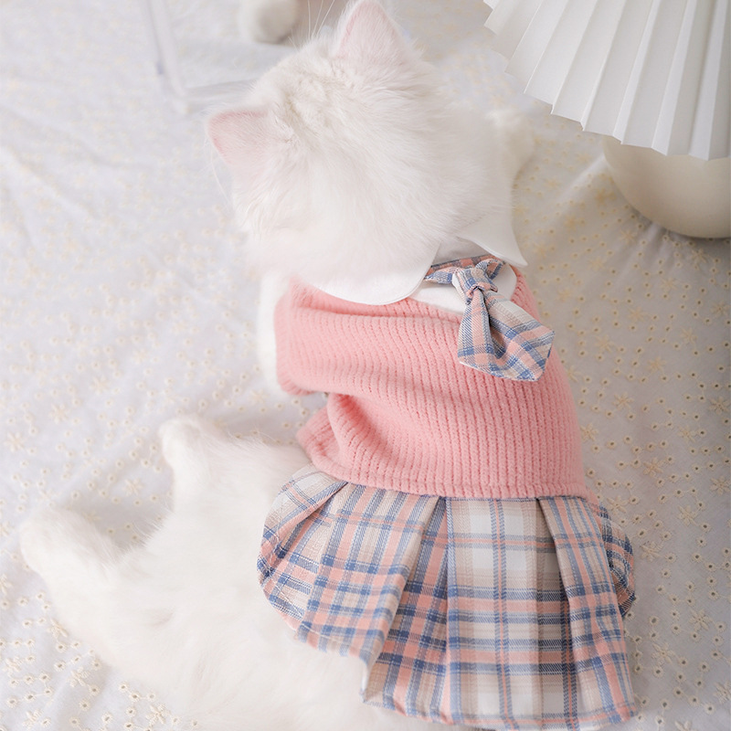 Simpatici vestiti per gatti per l'autunno inverno caldi gatti adorabili per la pelle abbigliamento per Ragdoll blu gatto gattino vestire ropa para gato