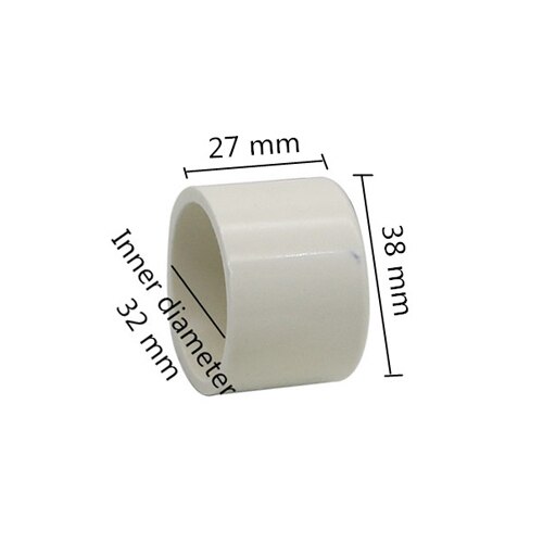 Sisähalkaisija 20mm 25mm 32mm pvc päätyliittimet vesiputki putken päätykansi puutarhakastelu maatilan adapteri tarvikkeet 3 kpl: Valkoinen  id32