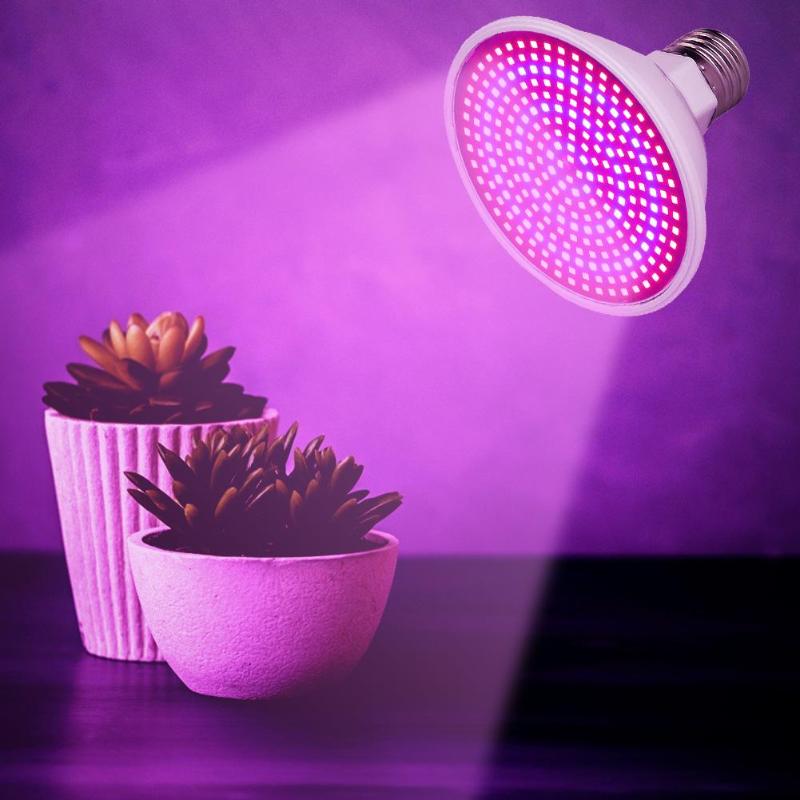 E27 60/126/200/260LED Grow Lamp for Indoor Vegetable Seedling Plant Growth