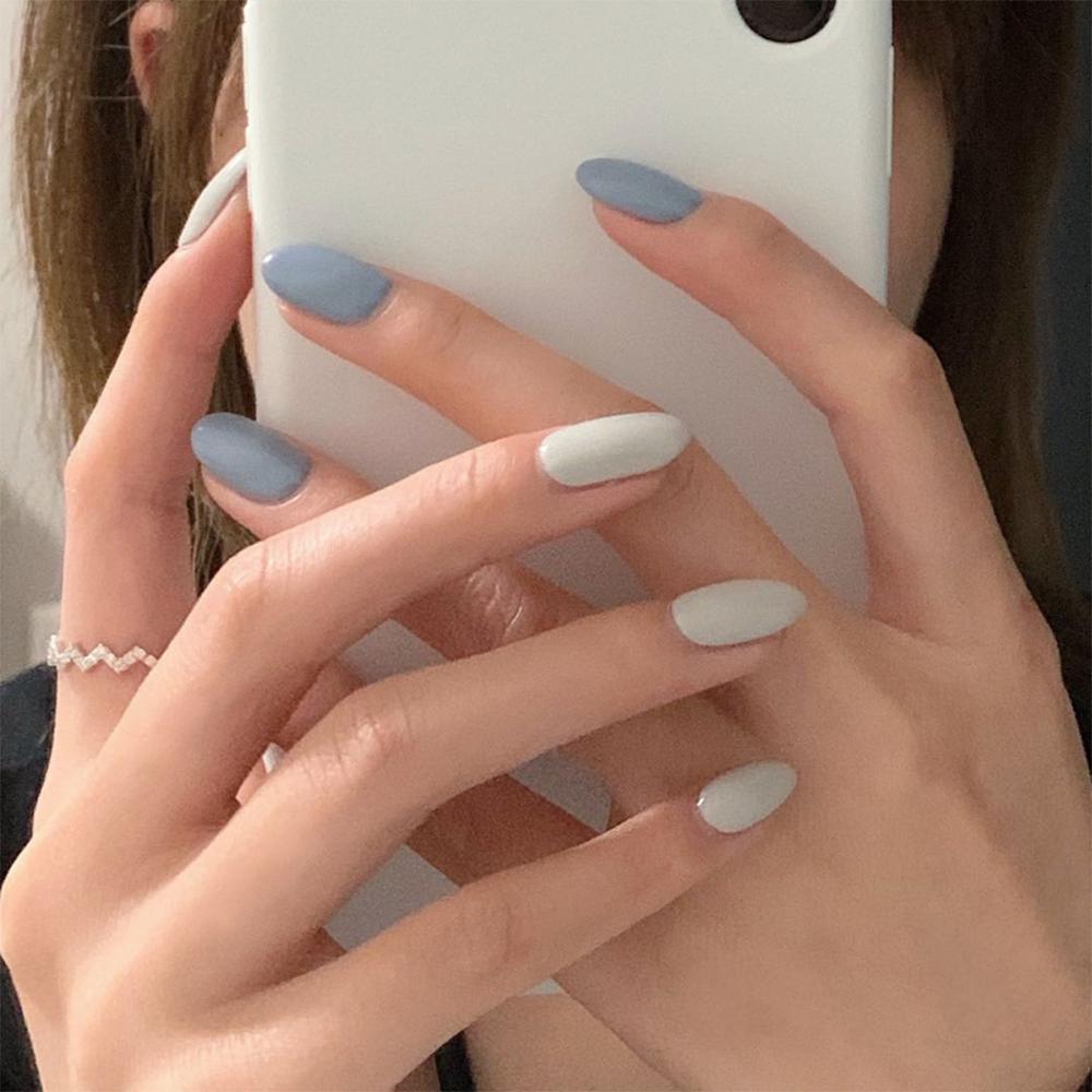Faux ongles à pression avec colle, de Style 3D, 24 pièces: BA933
