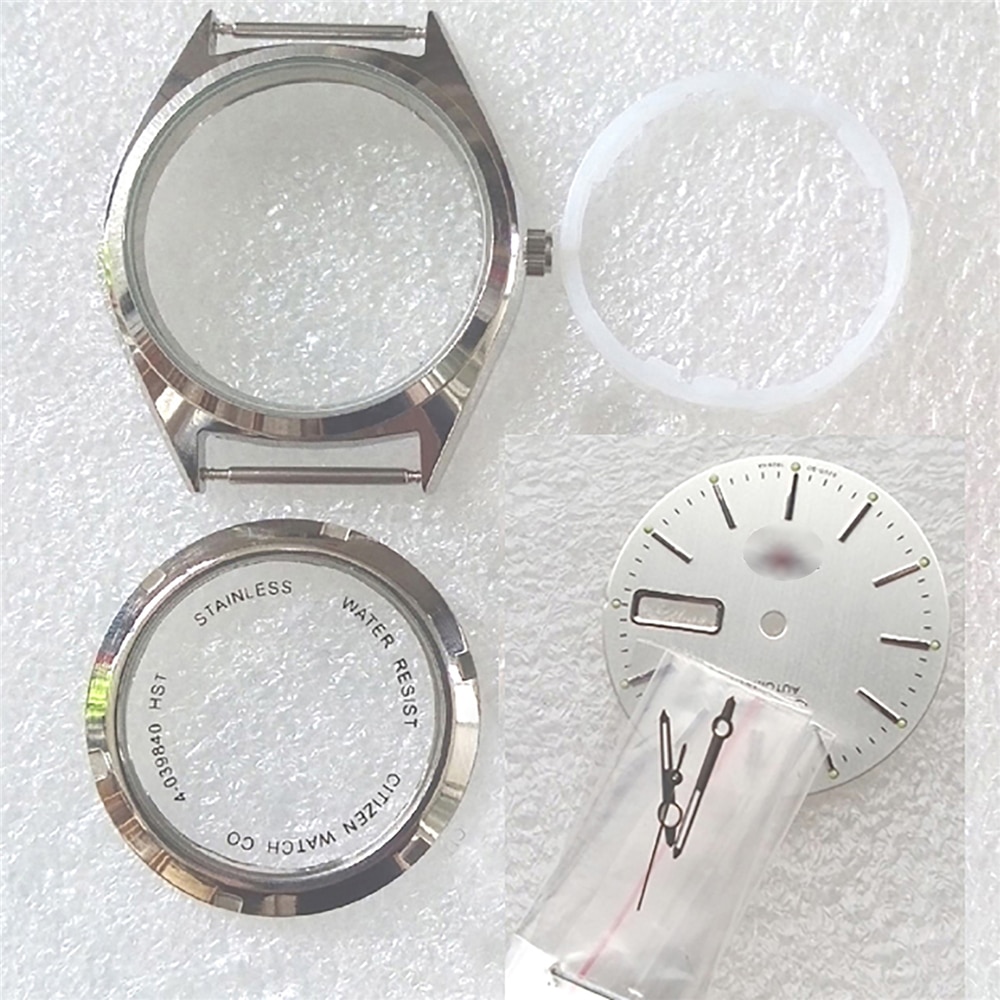 Voor 8200 Uurwerk 36Mm Stalen Horloge Case Cover Kit Horloge Reparatie Onderdelen