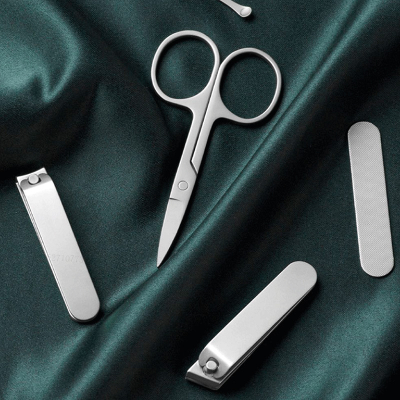 Xiaomi Mijia coupe-ongles en acier inoxydable avec couverture anti-éclaboussures tondeuse pédicure soins coupe-ongles fichier avec boîte