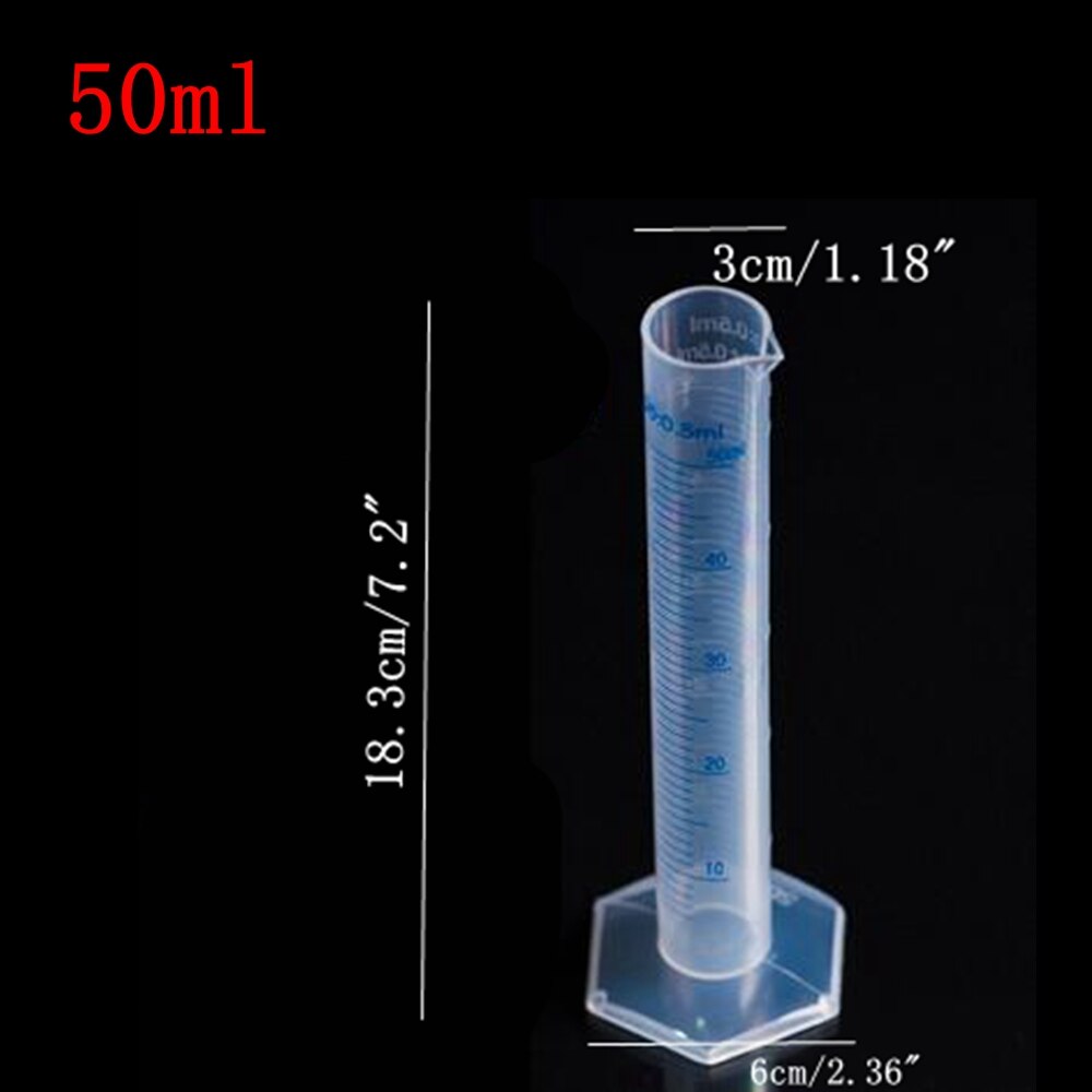 4pcs/set Plastic Measuring Cylinder Trial Liquid Tube Laboratory Test Container Laboratory Supplies JCX1081