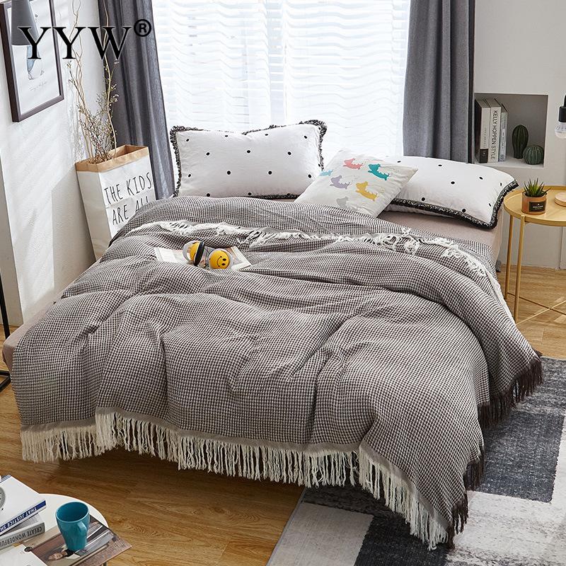Sommer Klimaanlage Decke Bambus Faser Quasten Decke Weiche Atmungsaktive Decke Dünne Tröster Bettdecke bettdecke Hause