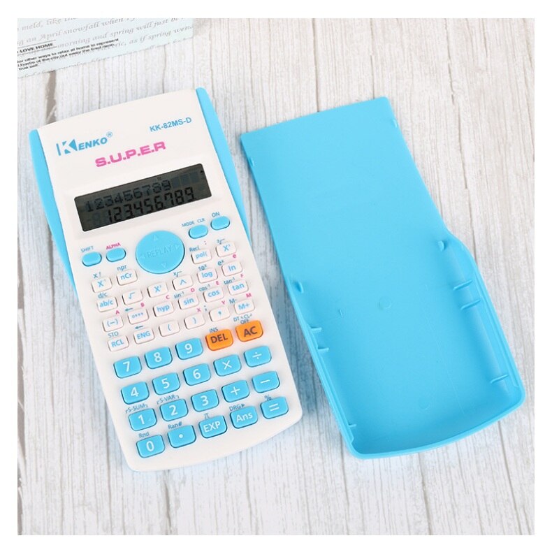 Digital Scientific Calculator 240 Functions Statistics Mathematics 2Line Display 82MS for student school maths Exam