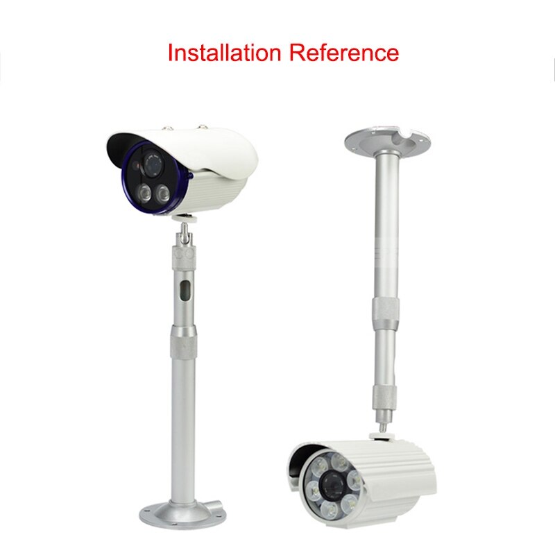 40-80cm Retractable CCTV Security Aluminum Silver Camera Bracket Ceiling Mount