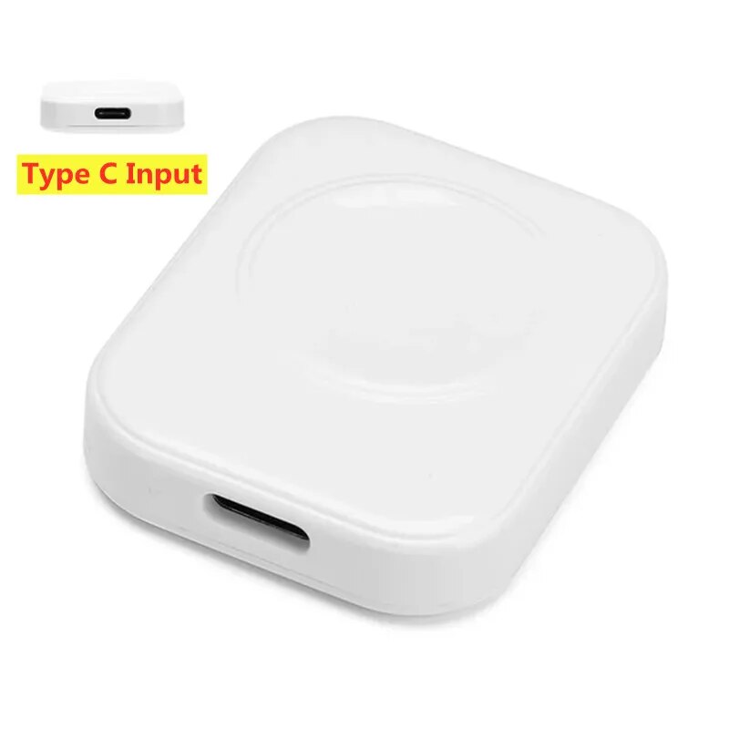 Hurtig magnetisk trådløs oplader til apple watch-serien 5 se iwatch 9 8 7 6 ultra dock-adapter type  c 8 -benet bærbar opladning: Orange