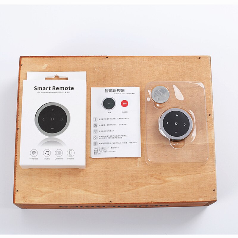 Sans fil Bluetooth Media bouton voiture moto volant musique jouer récepteur télécommande pour IOS/Android