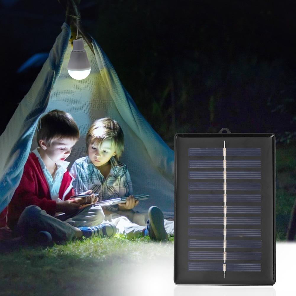 5V 15W 300LM Portable Solar Lamp Power Panel Solar Power Energy Outdoor Lamp USB Rechargable Led Bulb