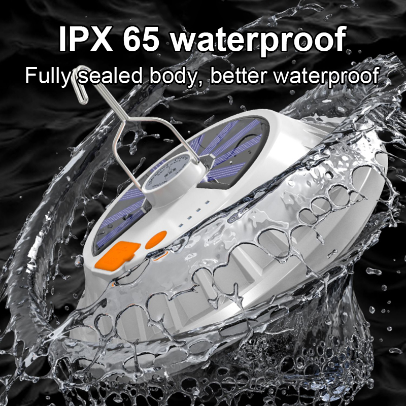 6000 mah led kraftfull uppladdningsbar campinglykta bärbar tältlampa campinglampa arbetslampa inbyggd batteri solladdning