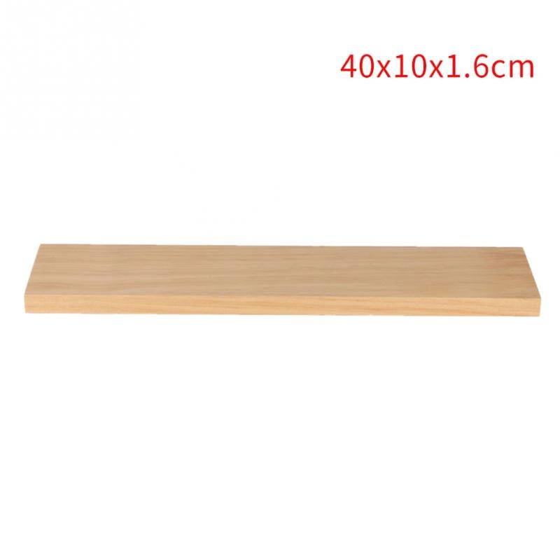 1PC Wall Shelf Holders Organizer Living Room Craft Decorative Bracket Floating Bathroom Home Office Storage Rack Wood Board: 40x10x1.6cm
