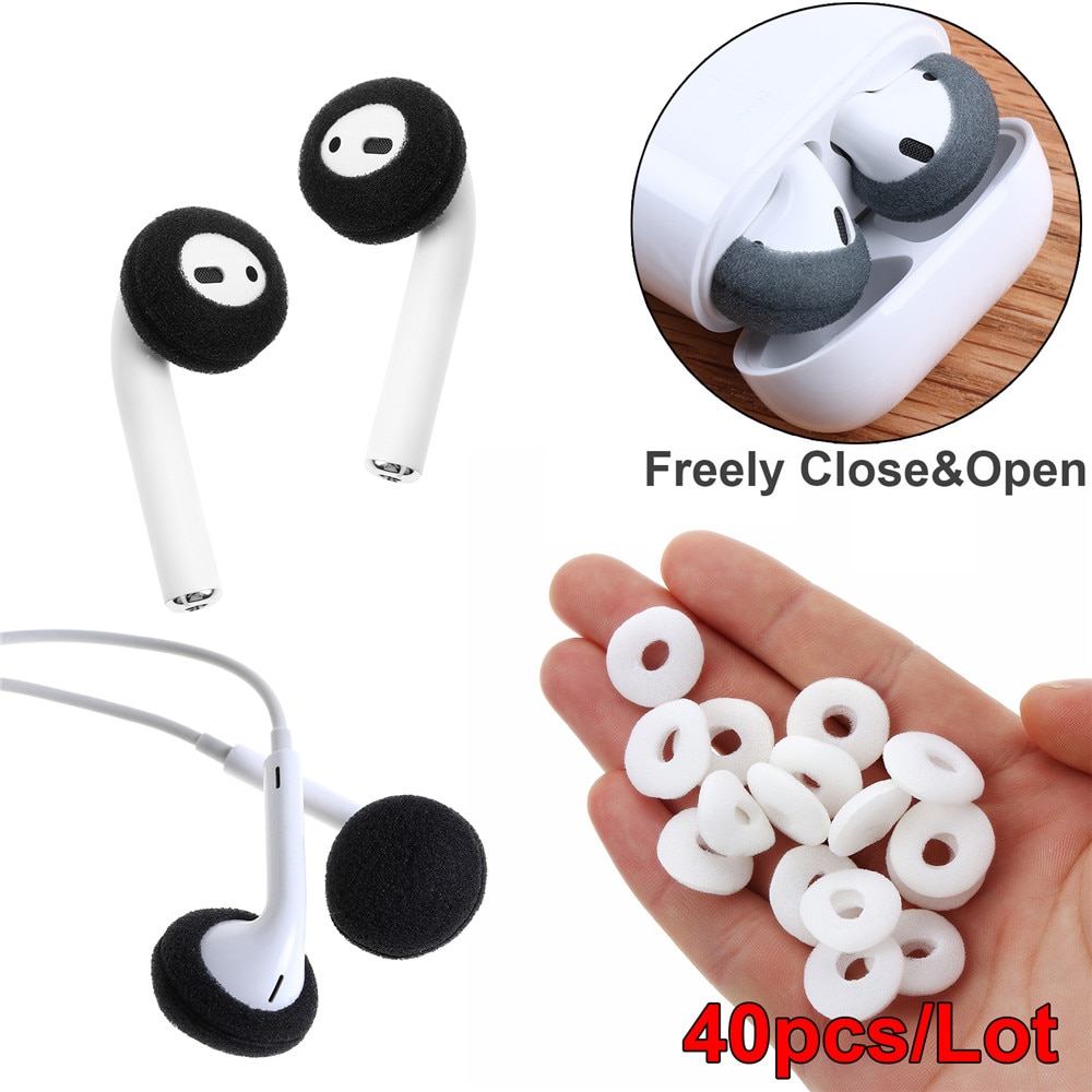 Oortelefoon Tips Cover Vervanging Zachte Oortelefoon Foam Cover Spons Oor Pad Case Hoofdtelefoon Anti Slip Beschermende Voor Airpods Earpods