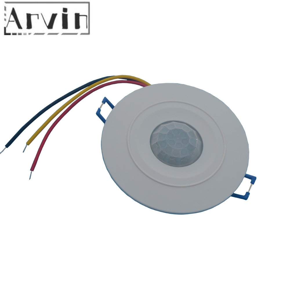 220V 110v Recessed PIR Ceiling Occupancy Motion Sensor Detector Light Switch