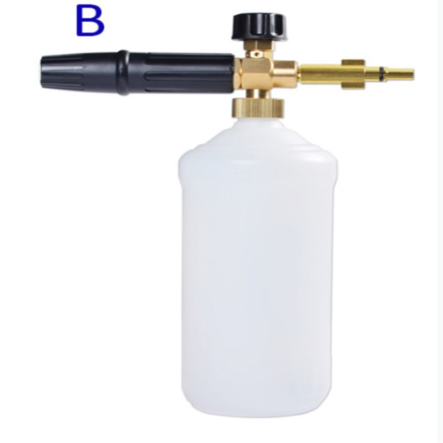 Foam Nozzle Hoge Druk Zeep Foamer Schuim Kanon Sneeuw Foam Lance Auto Schuim Wassen Voor Tornado Karcher K Hogedrukreiniger auto Washer: Bruin