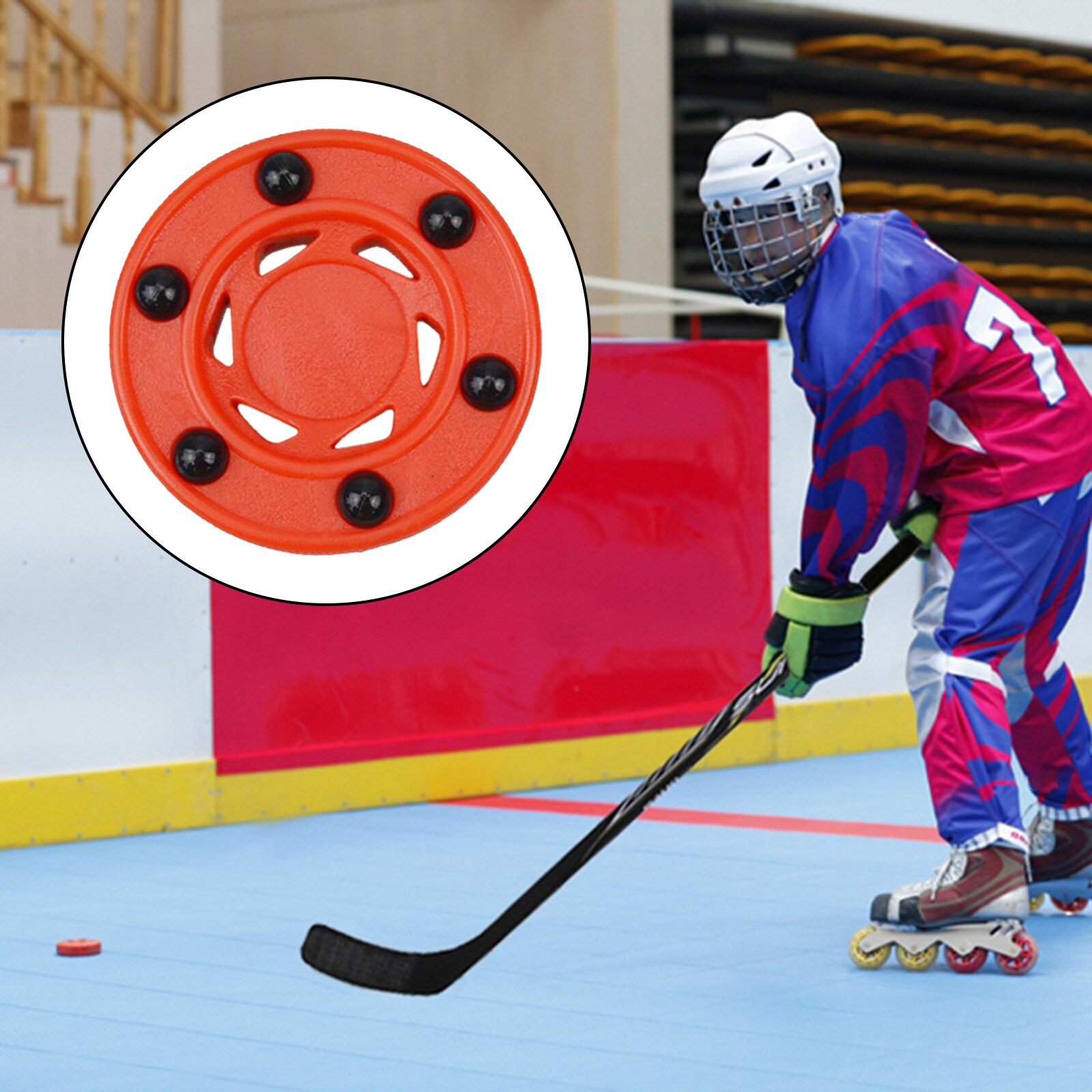 3inch Ice Hockey Pucks Practice Hockey Pucks Roller Hockey Balls Pucks Outdoor Sports Gear for Kids Adults Beginners