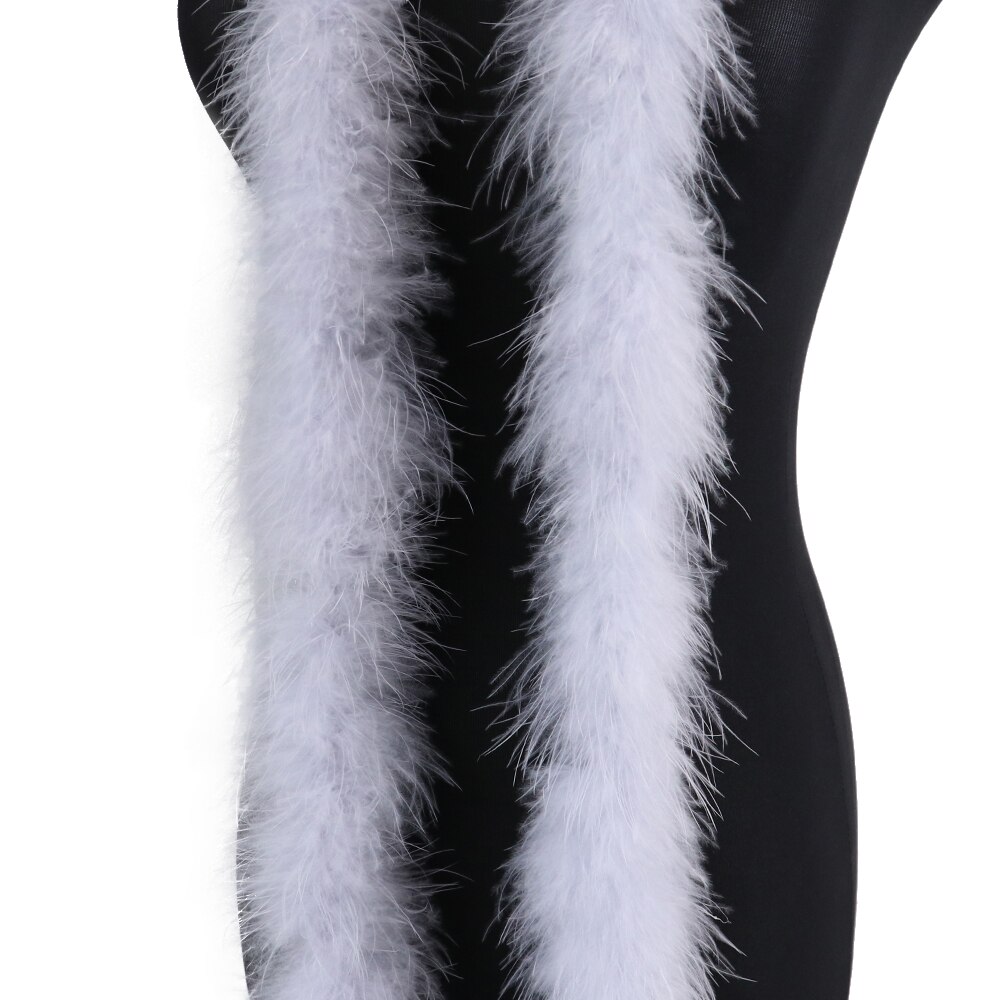20G Zachte Marabou Veren Boa Voor Sieraden Ambachten Accessoires Bruiloft Decoratie Rekwisieten Fuffy Turkije Pluim: light gray