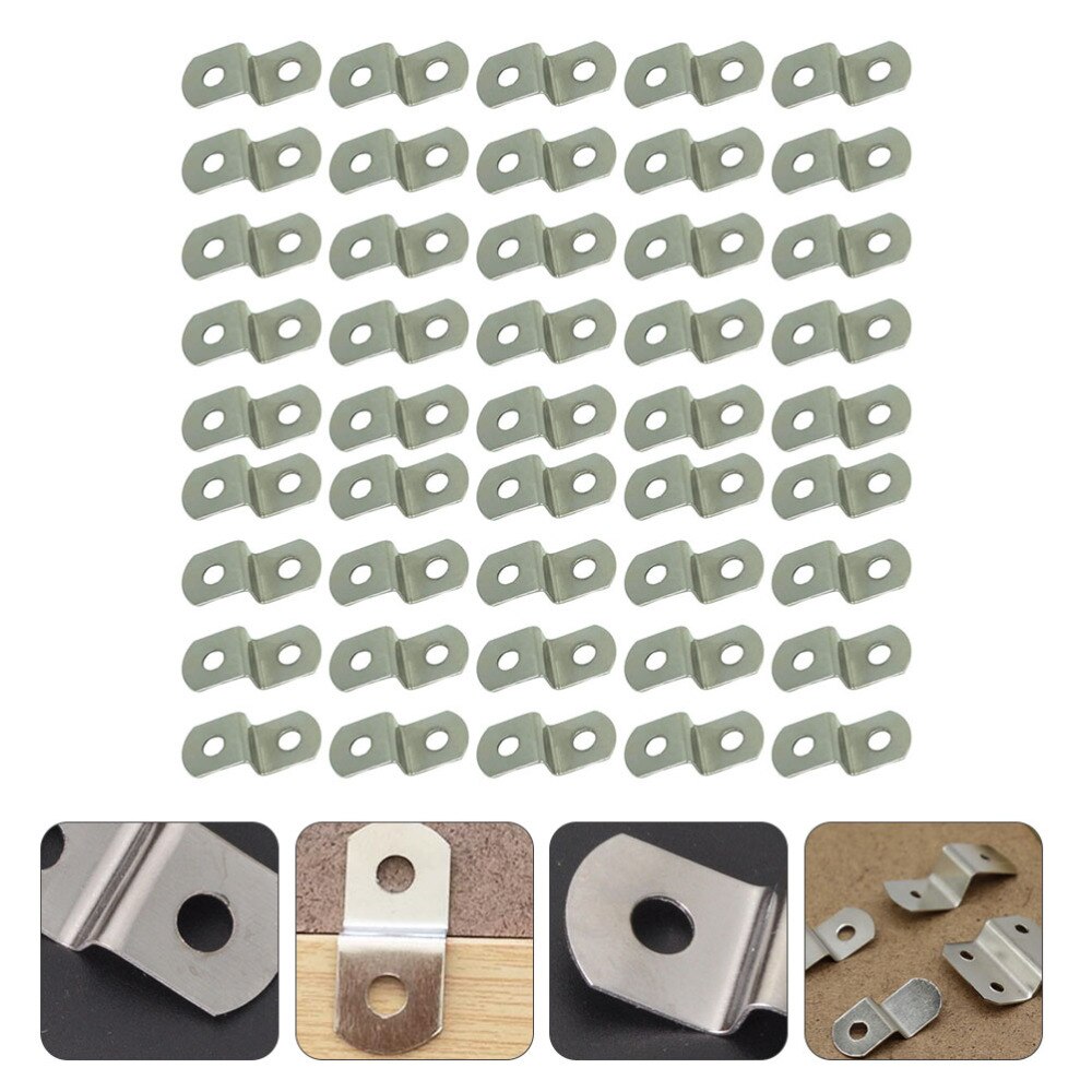 120pcs Trapezoid Table Z Clips Photo Frame and Table Metal Fasteners