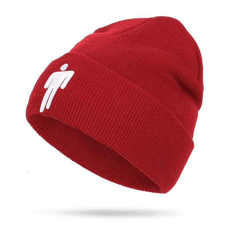 Mütze Deckel Gestrickte Hüte unisex Solide Hüfte-hüpfen Skullies 22 Farben draussen lässig Sport frauen Hütte Fan: Burgund