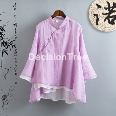 ladies women chinese traditional top qipao shirt cheongsam blouse traditional chinese cheongsam blouse for women: color6