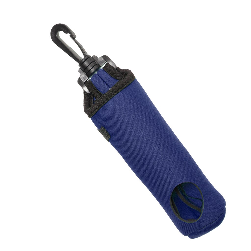 Neopren liten kompakt golf ball tees tilbehør bag holder holder deksel svingbart belte klips midje posere forskjellige farger: Marineblå