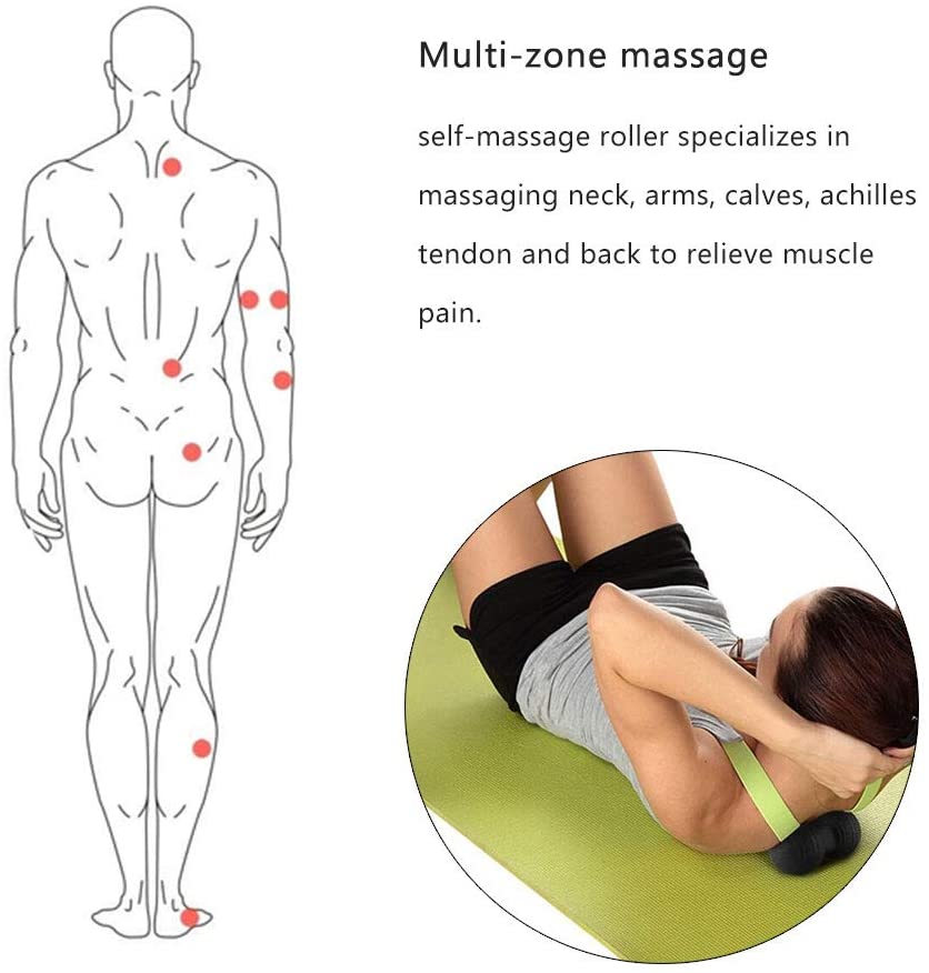 Ensemble de rouleaux en mousse haute densité 4 en 1, colonne de Yoga, massage des jambes, du dos et du cou, exercice musculaire