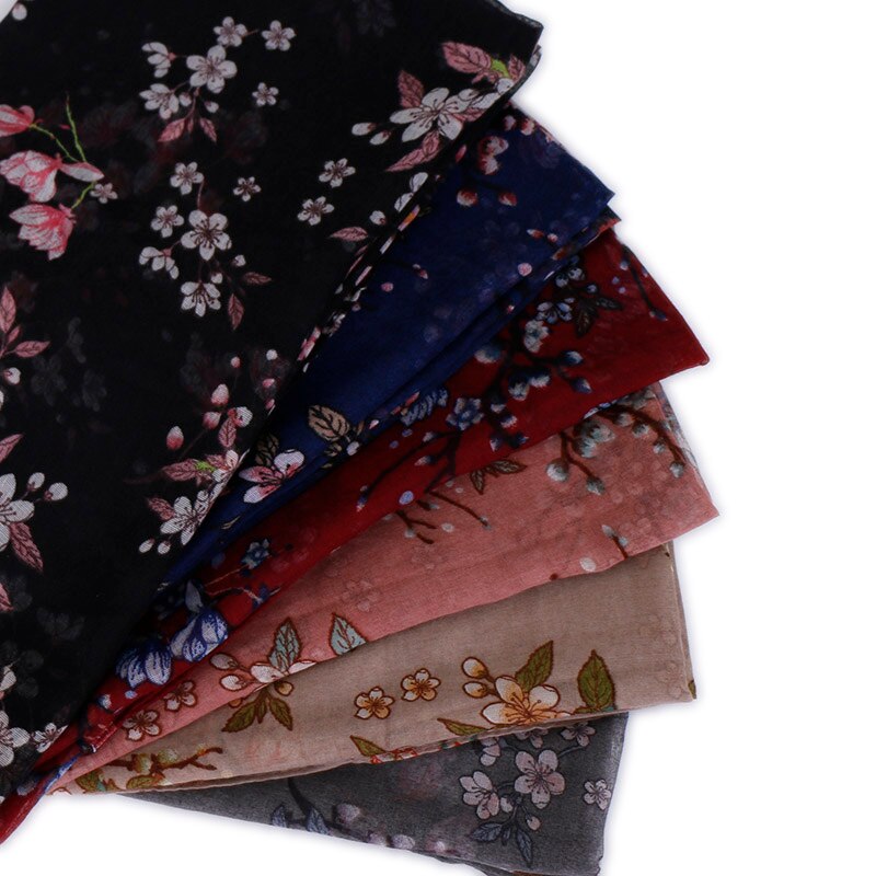 Cachecol feminino liso viscose, echarpe muçulmano hijab flor turbina outono lenço/cachecol 180*80cm 1 peça