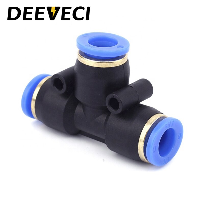 4 to 12mm Pneumatic fittings PE water pipes quick couplings direct thrust plastic hose pipe connectors