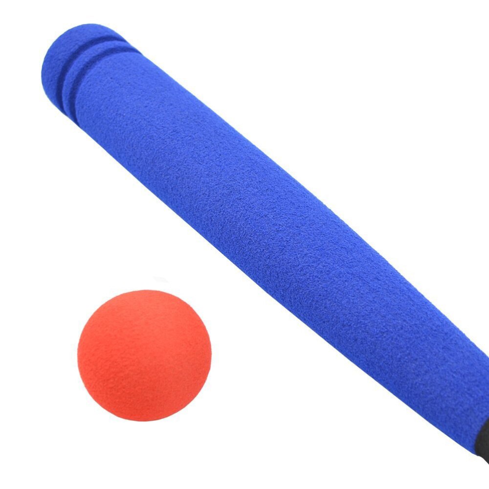 Batte de Baseball avec balle pour enfants, Kit de Baseball d'extérieur, jeu de sport sûr (couleur bleue, balle aléatoire)