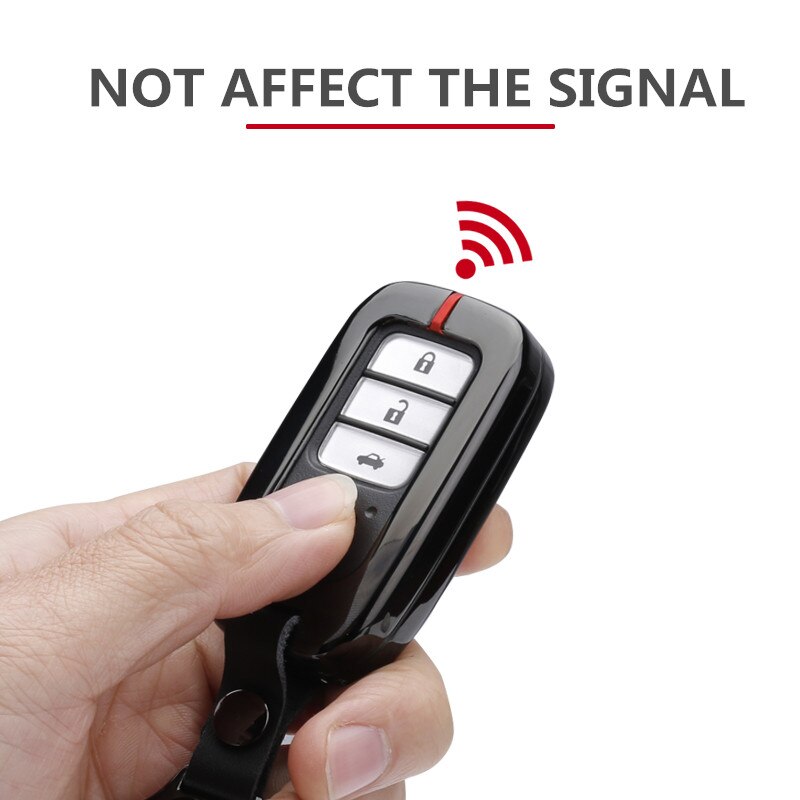 Sleutelhoesje van zinklegering voor honda civic vfc accord 2003-2007 cr- v freed pilot-stijl autosleutelhanger