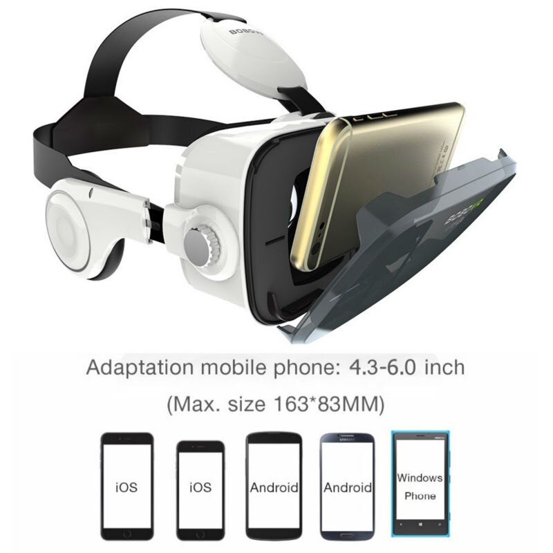 Bobovr z4 óculos de realidade virtual 3d, vr headset 3d óculos vr jogo vr4.0-6.0 polegadas para xiaomi iphone 8 11 max 5g
