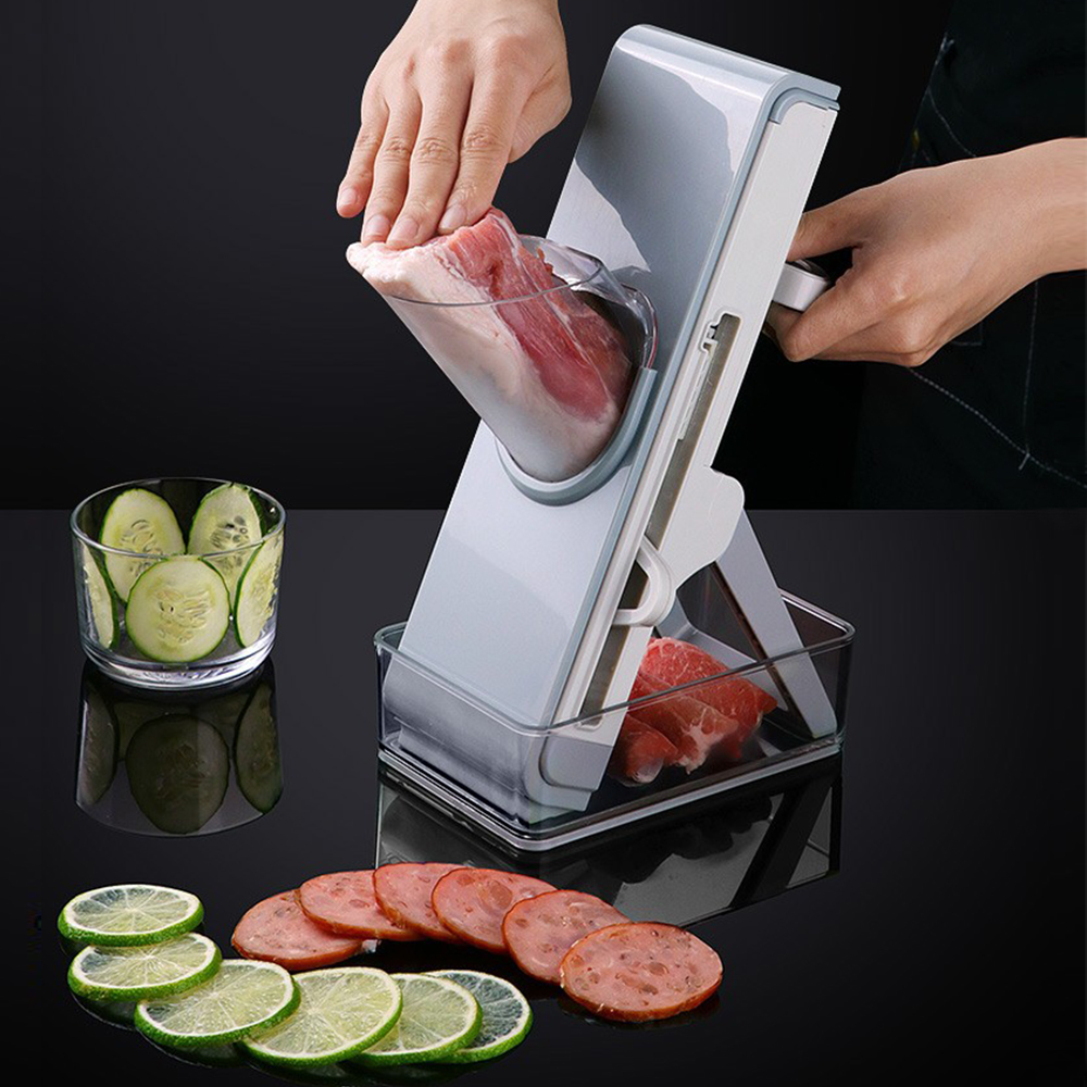Multifunction Manual Slicer Vegetable Slice Cutter Food Pressing Chopper Fruit Potato Cucumber Carrot Meat Shredder 3 in 1