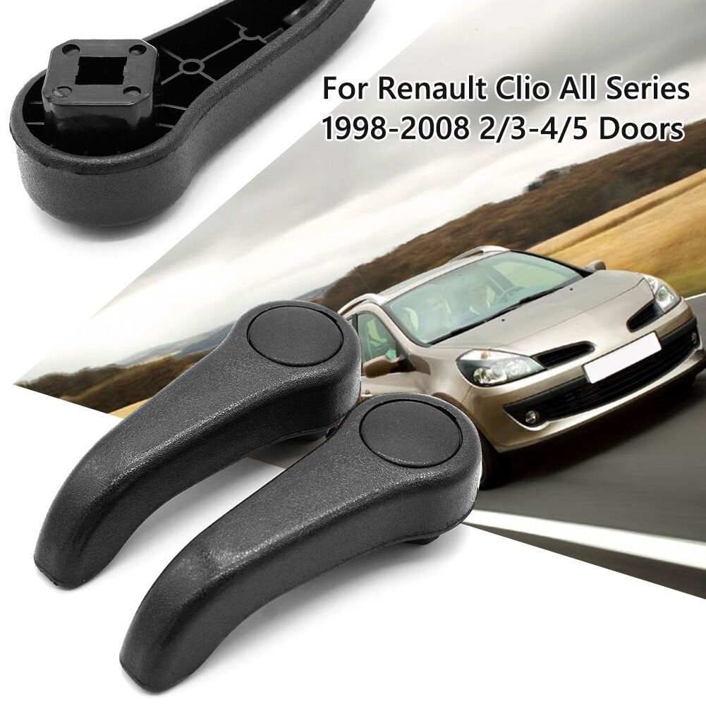 1/2 ensembles siège réglage levier poignée de traction pour Renault Clio Mk2 Twingo Renocleo siège réglage clé noir et gris